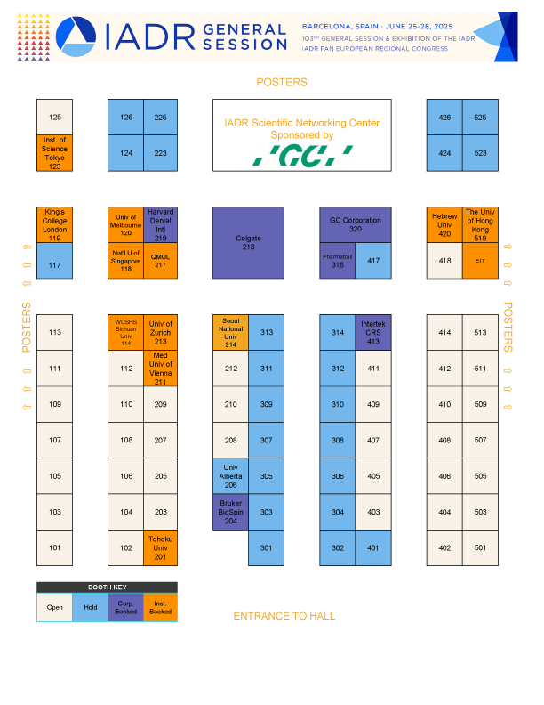 2025 IAGS Exhibit Booking Map