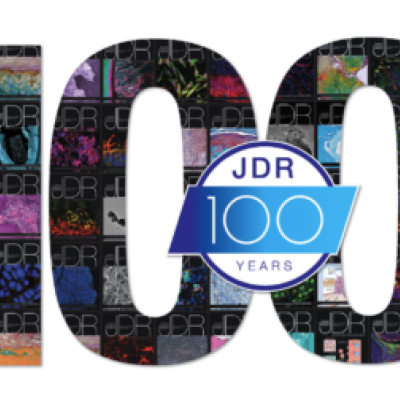 IADR JDR 100 Years celebrate logo